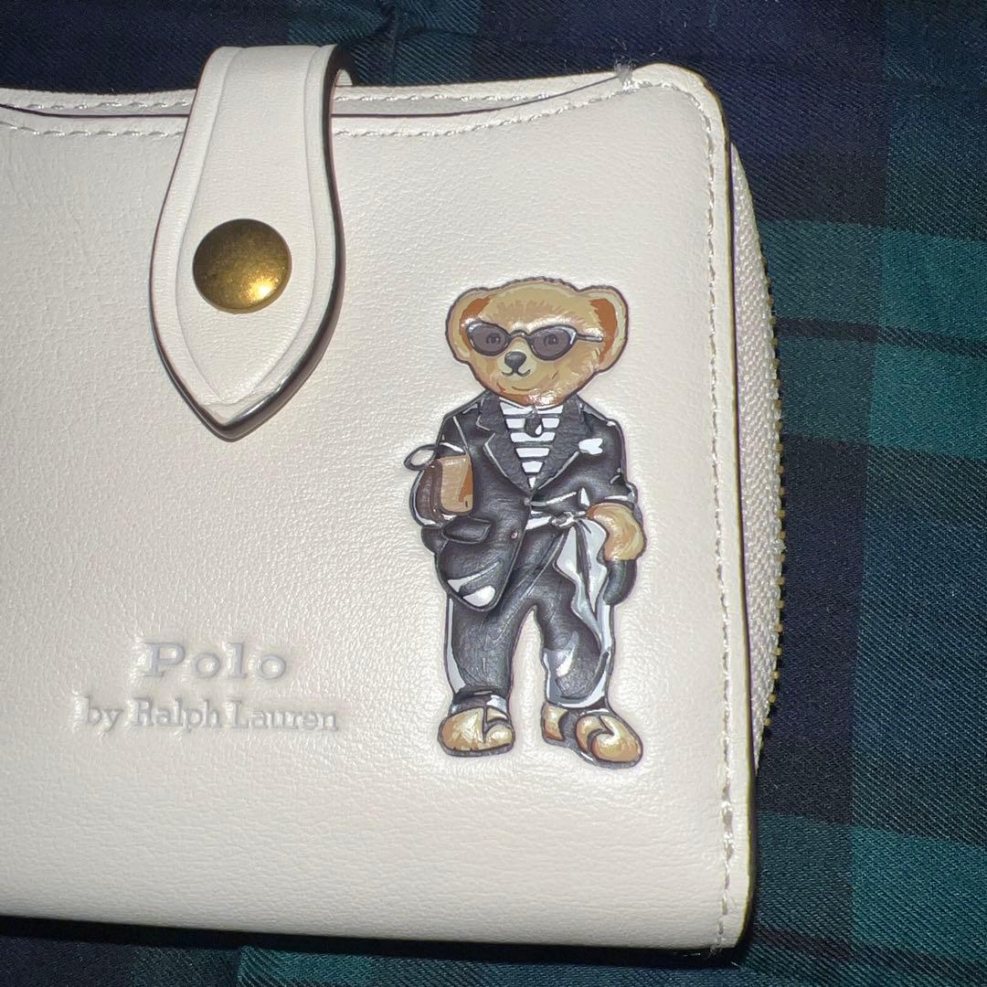 ポロベアPolo by Ralph Lauren 折り財布 ホワイト