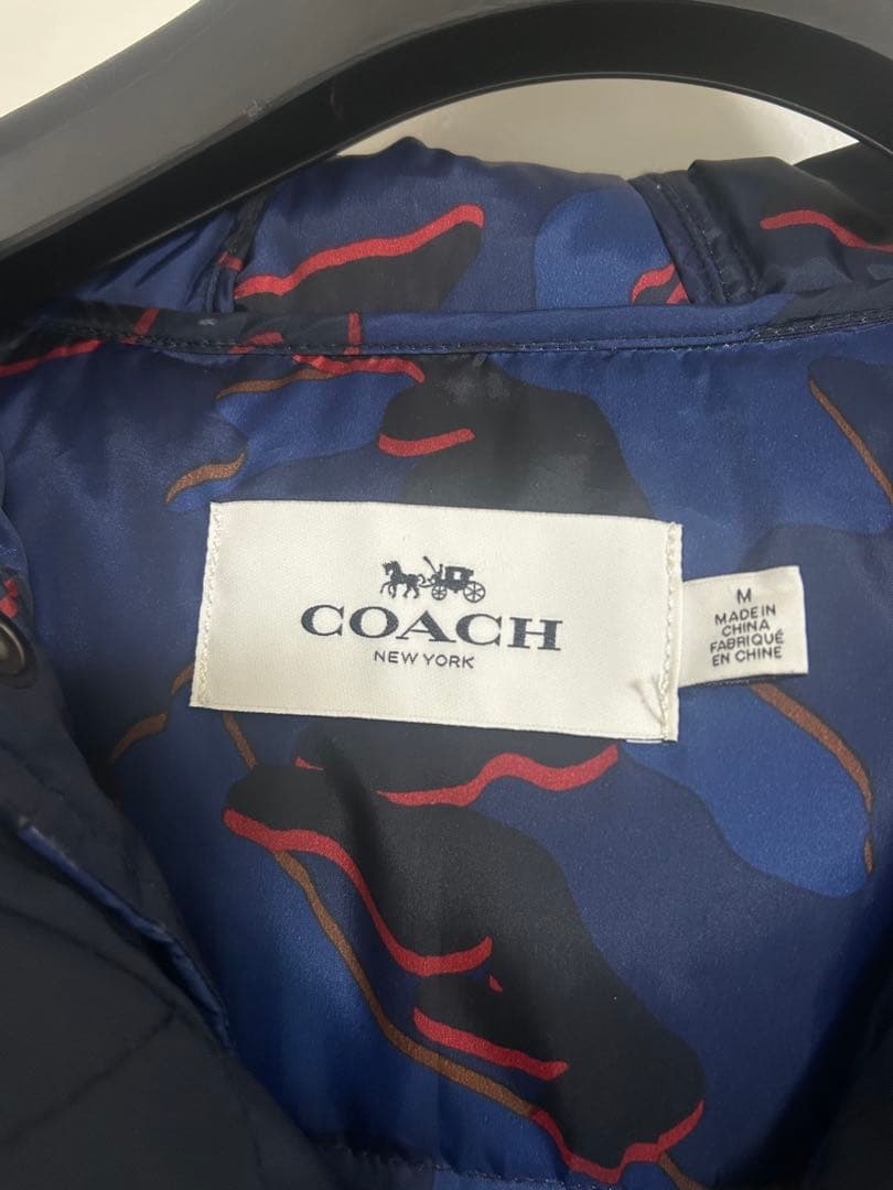 【COACH】ダウンライナー付き モッズコート M ネイビー メンズ 3WAY