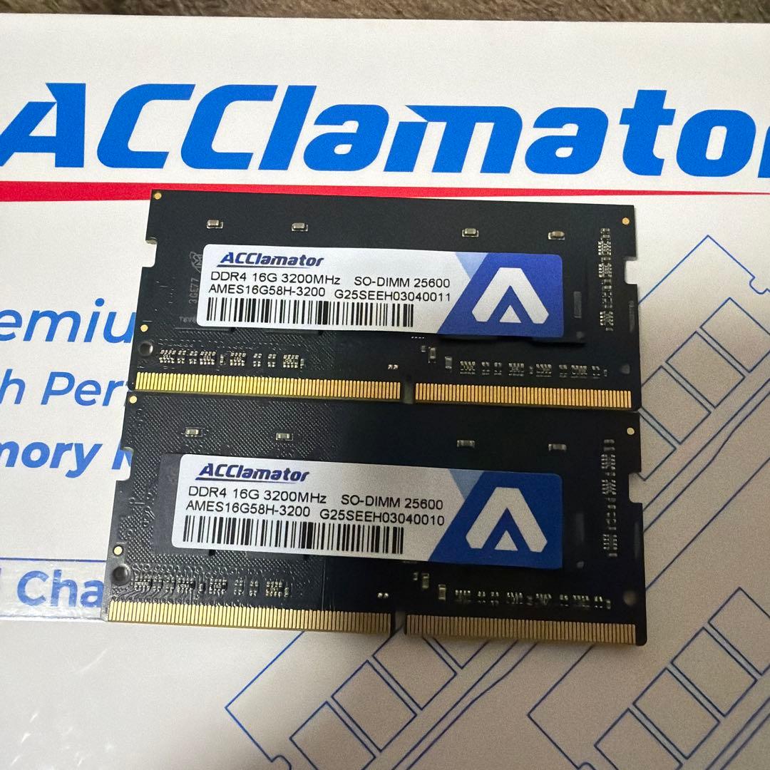 e*2様 DDR4 32GB(16GBx2) ノートパソコン向け