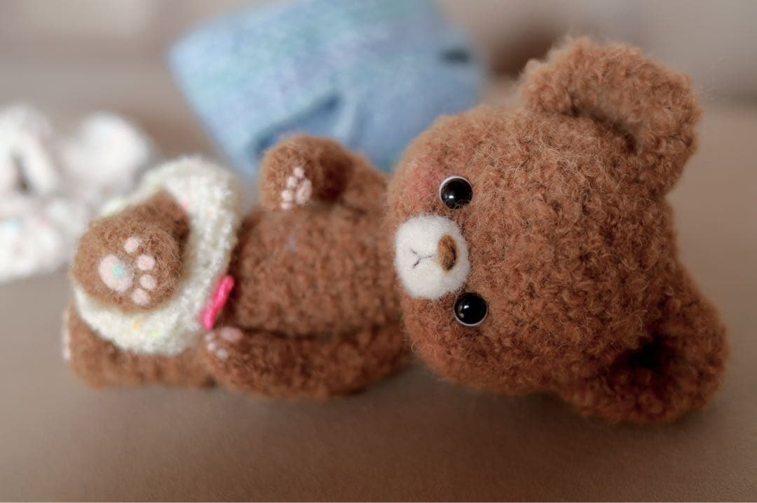 ゆい❀様 フーディーを着た くまちゃん あみぐるみ amigurumi