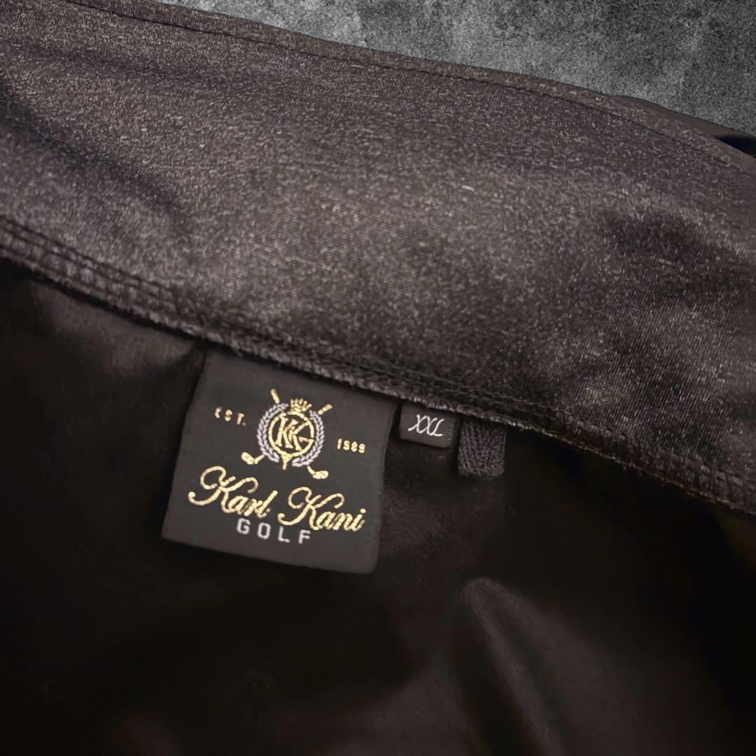 【O83】Karl Kani GOLFフードジャケット刺繍XXLブラック