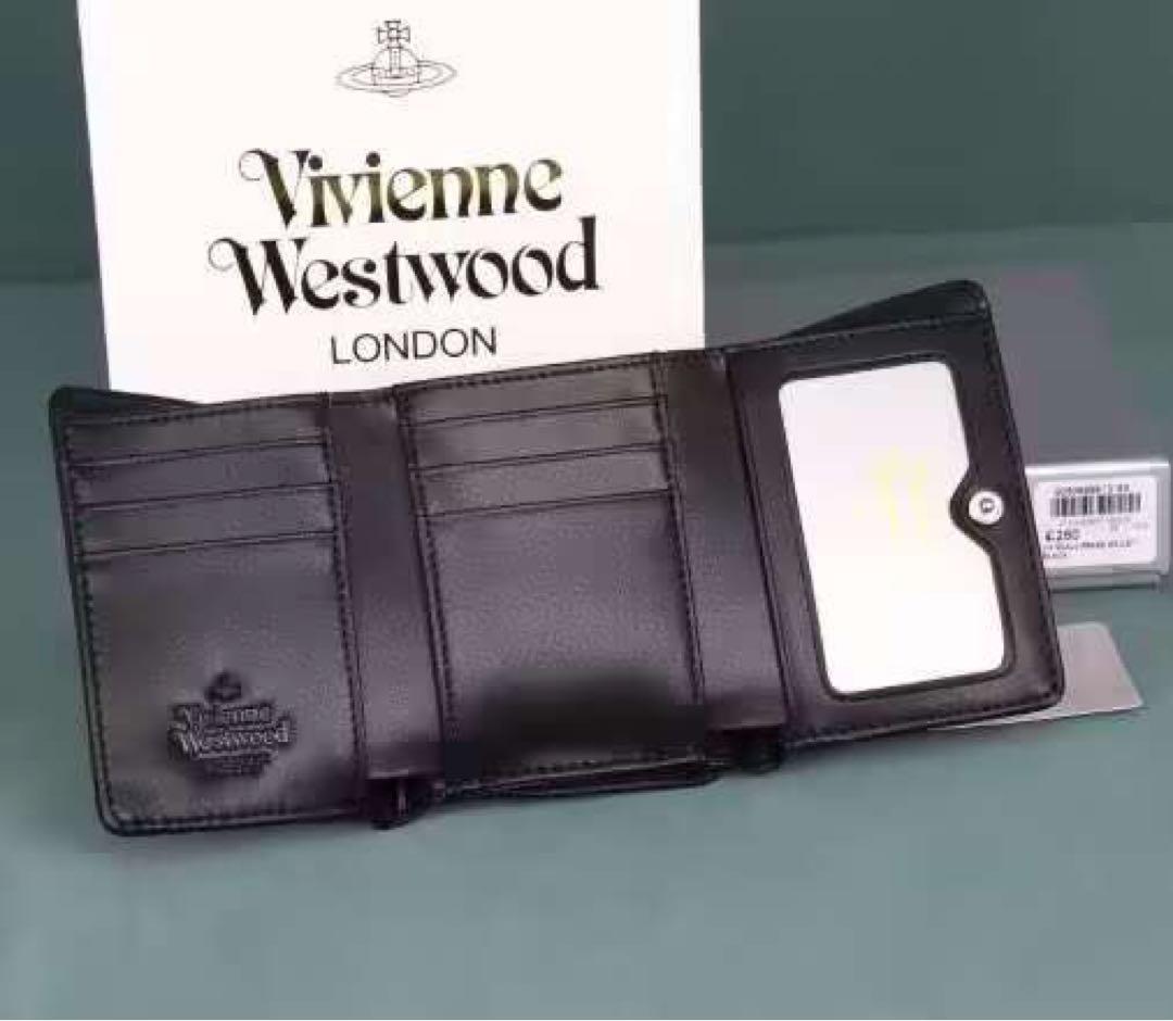 Vivenne Westwood ☆三つ折り財布☆黒·