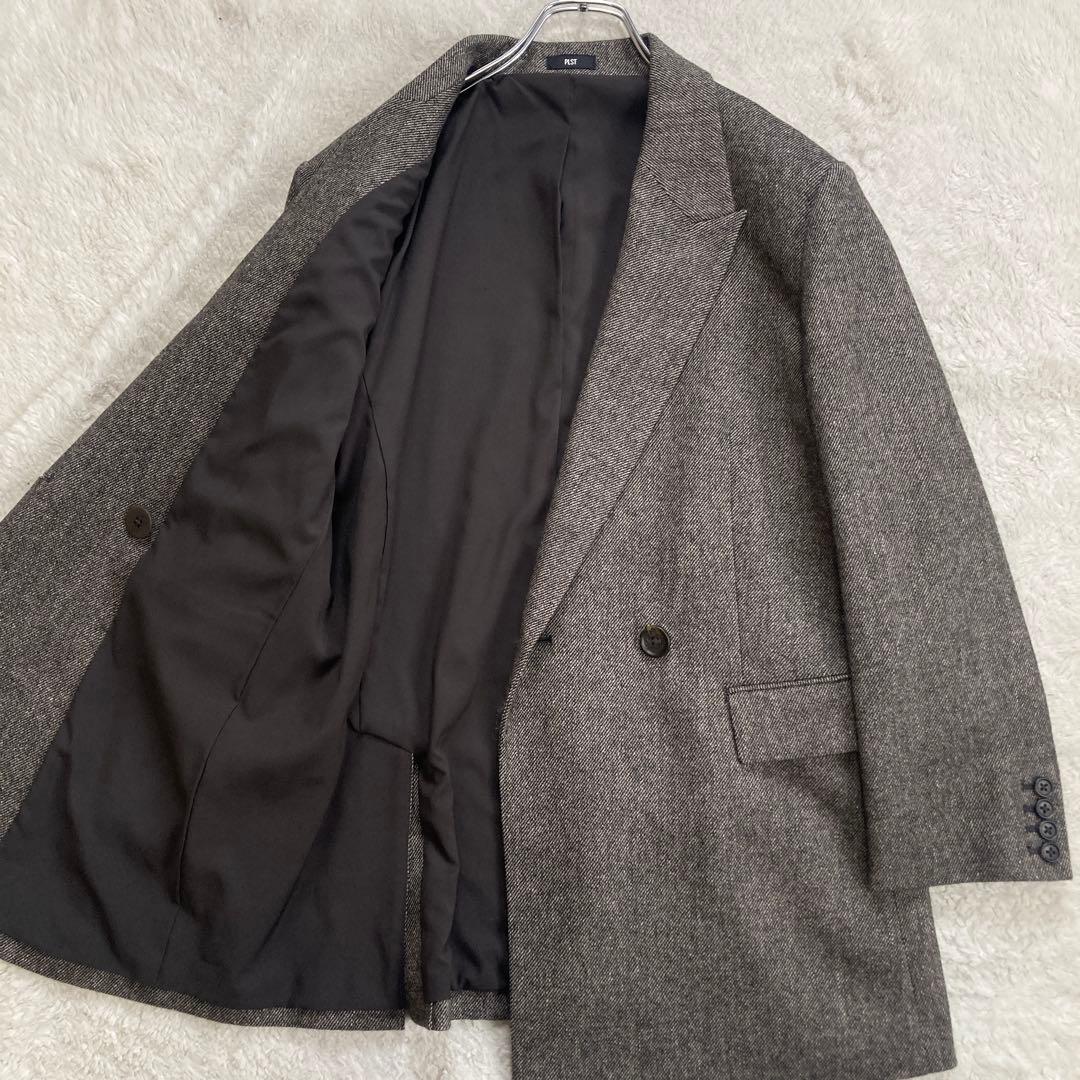 極美品・24AW・完売品✨PLST　ウールブレンドリラクシーダブルジャケット