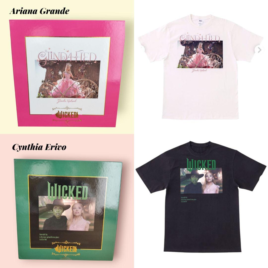 新品未使用★ウィキッドTシャツグリンダ エルファバ★アリアナグランデ3coins