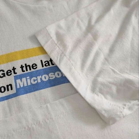 90s USA製　Microsoft　マイクロソフト　Tシャツ シングルステッチ