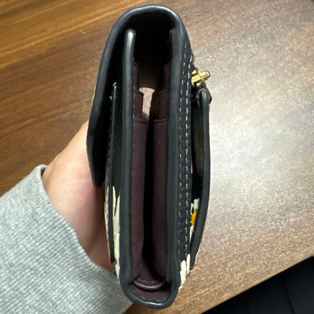 COACH デイジー柄 三つ折り財布