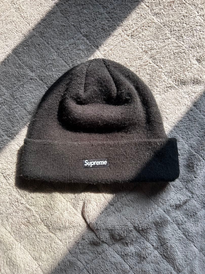 Supreme ビーニー ブラック Sロゴ