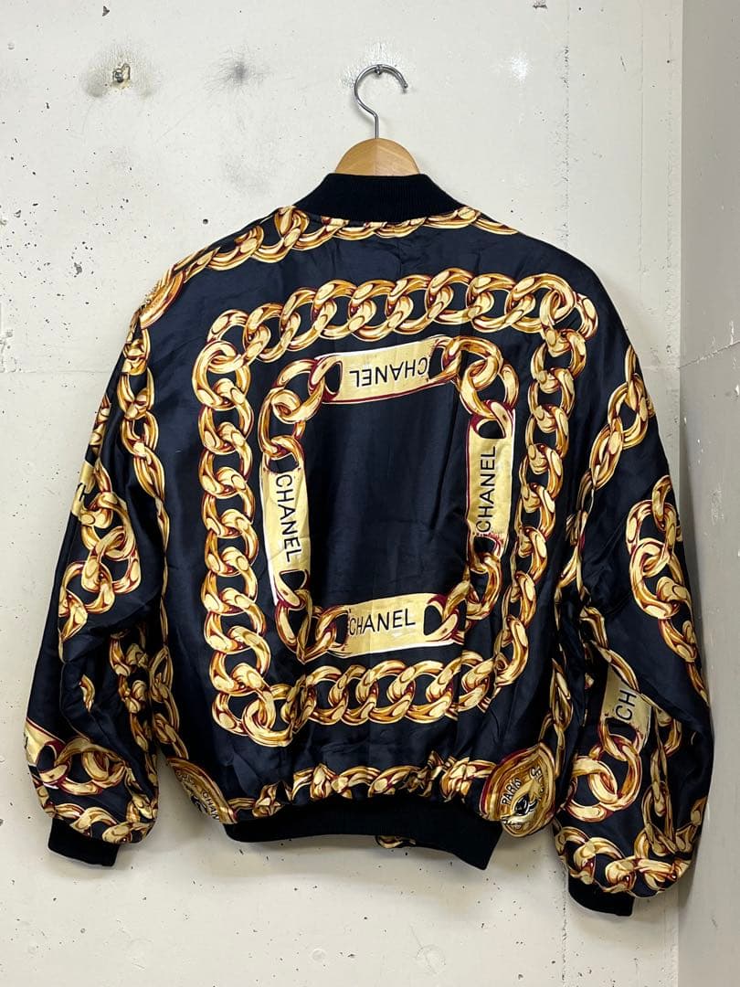 80s 90s CHANEL ブートレグ チェーン ブルゾン ボンバージャケット