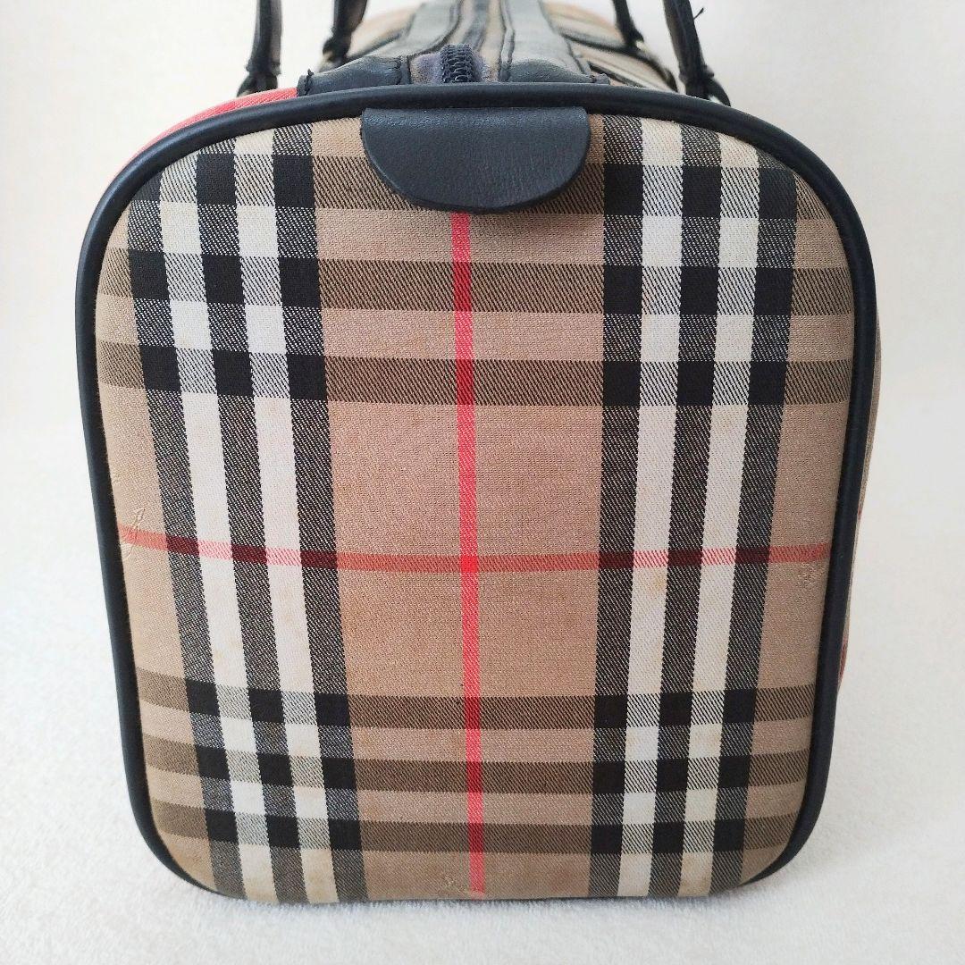 BURBERRY ボストンバッグキャンバス ノバチェック　シャドーホース 鞄