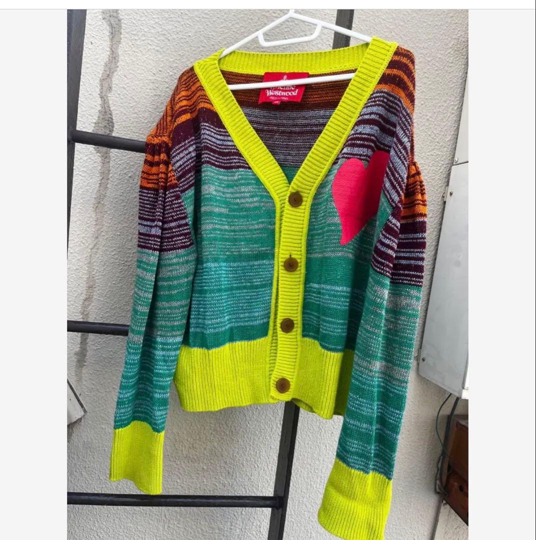 お値下げしましたVivienne Westwood メランジボーダーカーディガン