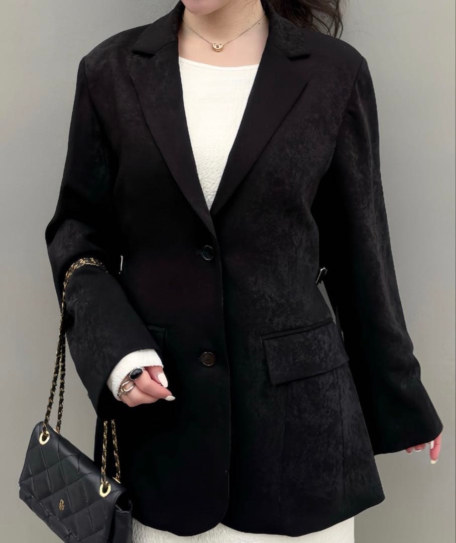 ジャケット・アウター SENEE waist belt tailored jacket