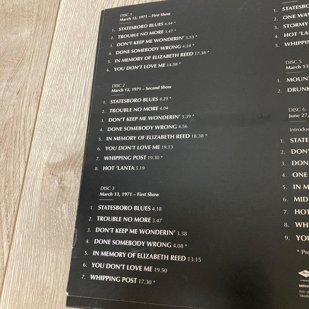 ALLMAN BROTHERS BAND オールマンブラザーズバンド 6CD