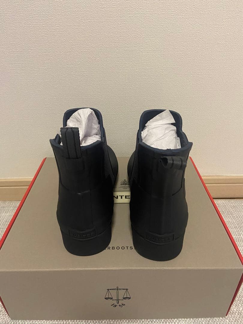 【HUNTER】新品 リファインドチェルシーブーツ　ネイビー