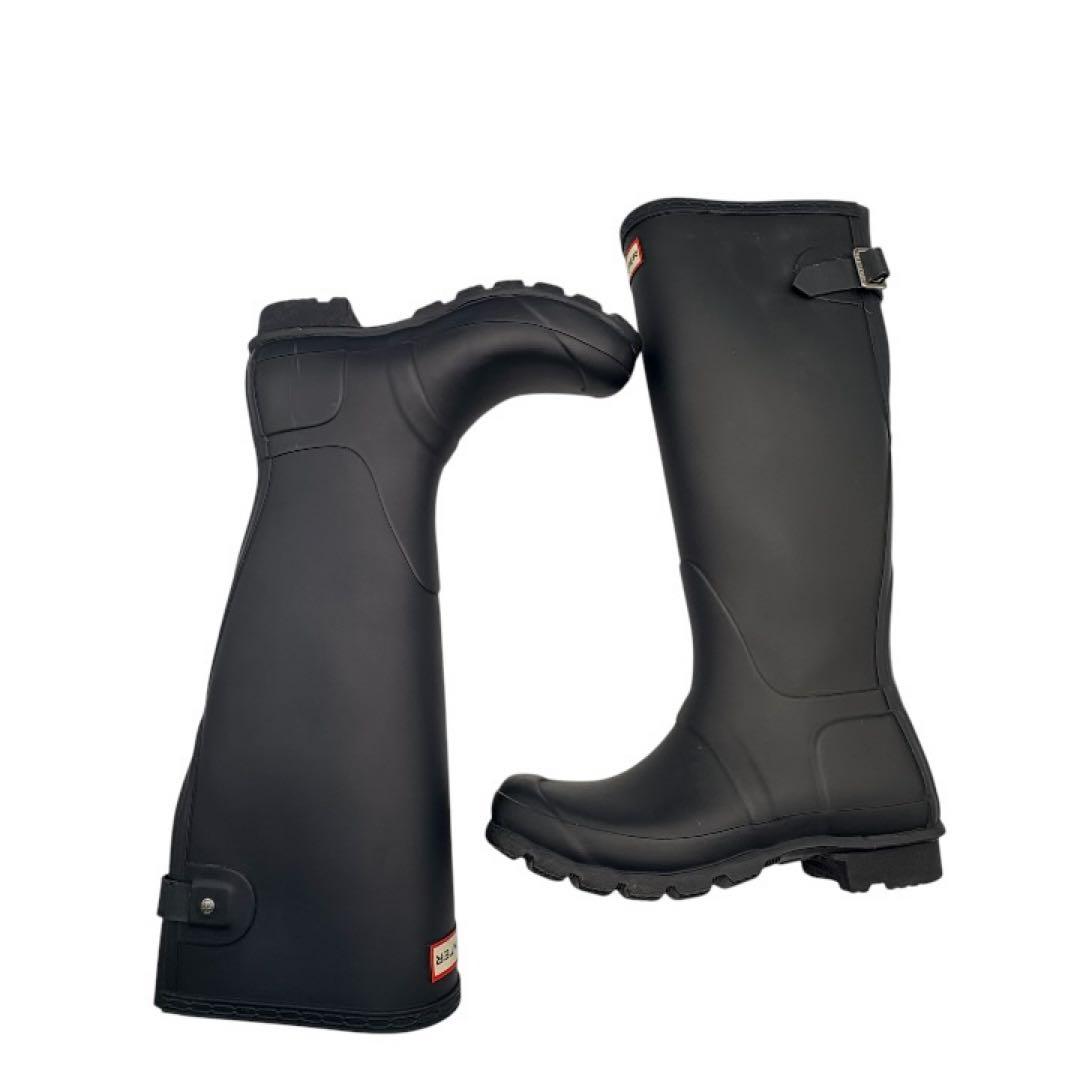 HUNTER レインブーツ トールWFT1001RMA 黒 UK4 ベルト