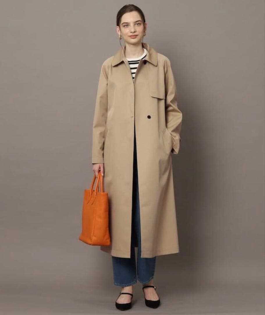 美品　DRESTERIOR コットン　ライトトレンチコート 定価4万