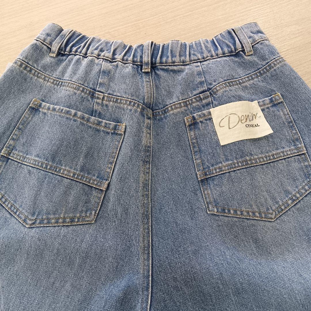 新品タグ付 シニカル デニム ワイド パンツ L〜LLサイズ ブルー Mal.