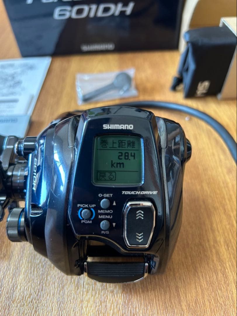 シマノ 20 フォースマスター601DH 電動リール　28.4km、93時間