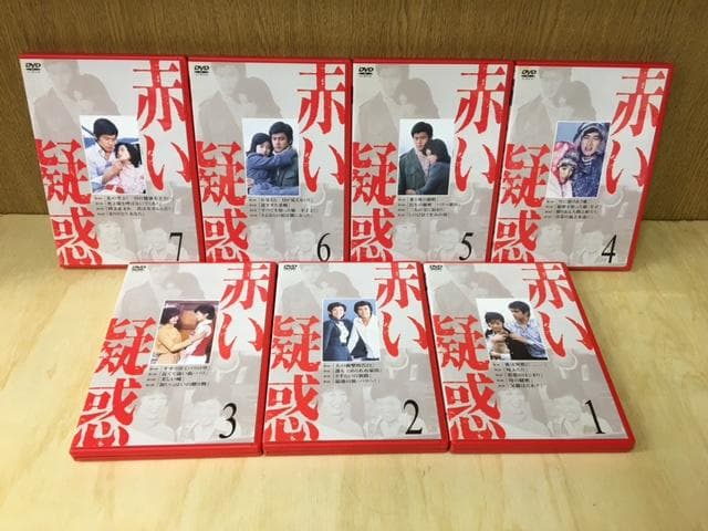 赤い疑惑 DVD-BOX　全7巻　 山口百恵 三浦友和　DISC綺麗です。