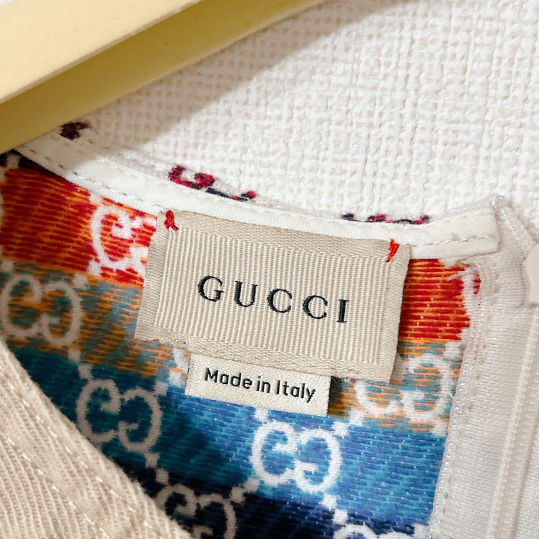 美品　GUCCI GG柄　150 キッズ ワンピース ノースリーブ