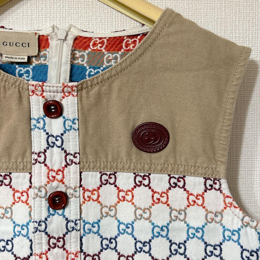 美品　GUCCI GG柄　150 キッズ ワンピース ノースリーブ