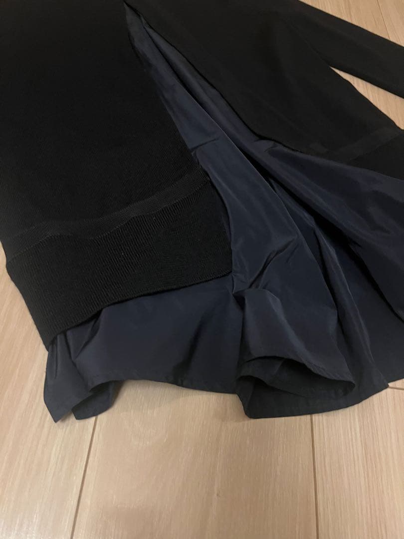 【美品】MONCLER　バックフレア　ネイビーカーディガン春夏レールXS