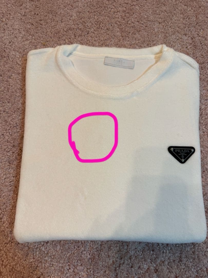 Prada ロゴ Tシャツ ホワイト