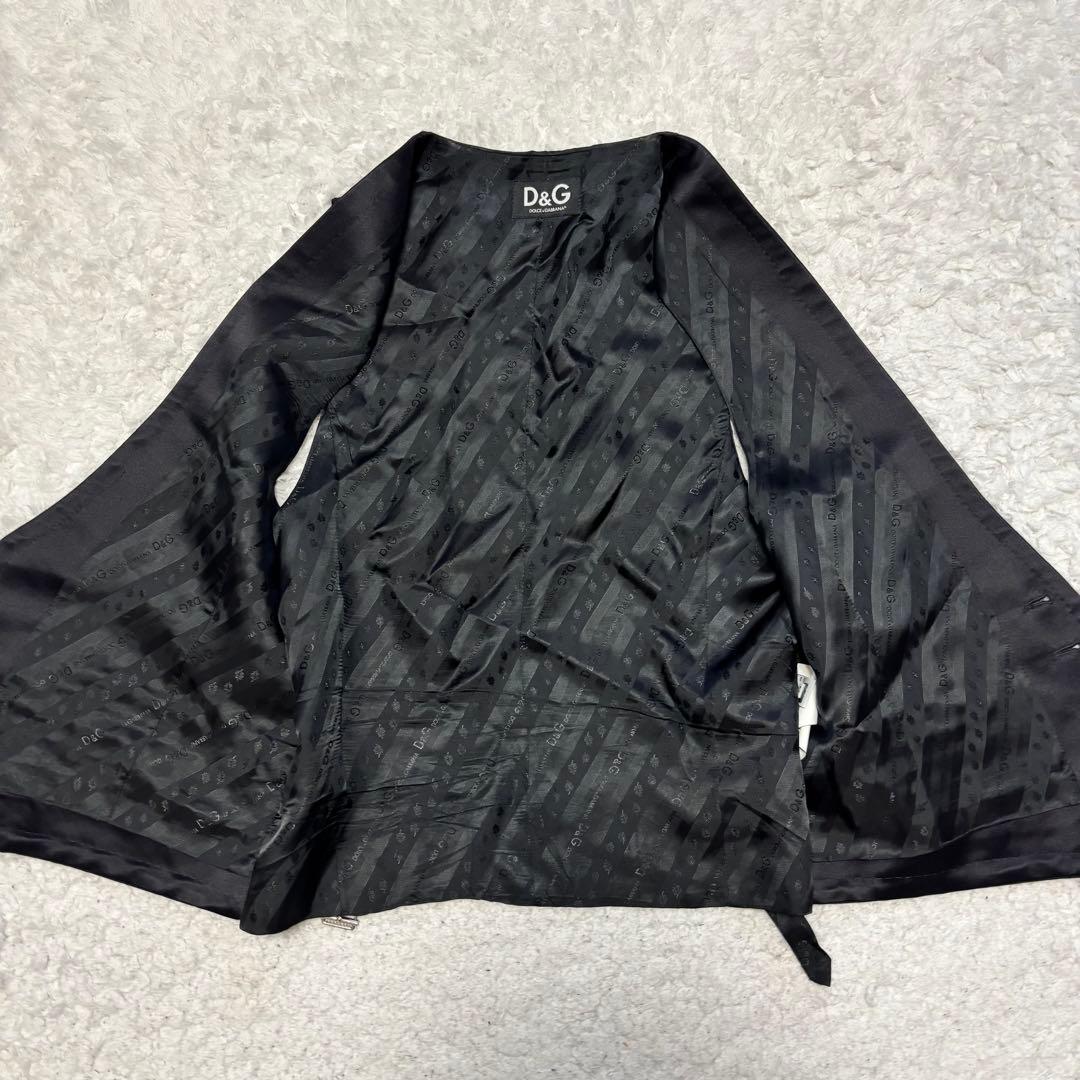 ドルチェ&ガッバーナ シルク混 総ロゴ斜めストライプ ベスト 54 XL〜2XL