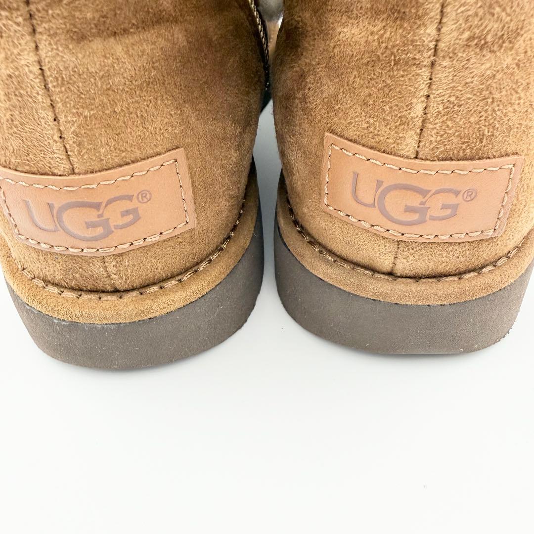 箱付き　UGG　アグ　ムートンブーツ　ラックススピルシームミニ　25cm