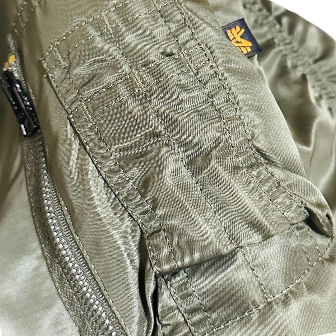 美品 アルファインダストリーズ MA-1 リバーシブル 空軍 米国古着 L