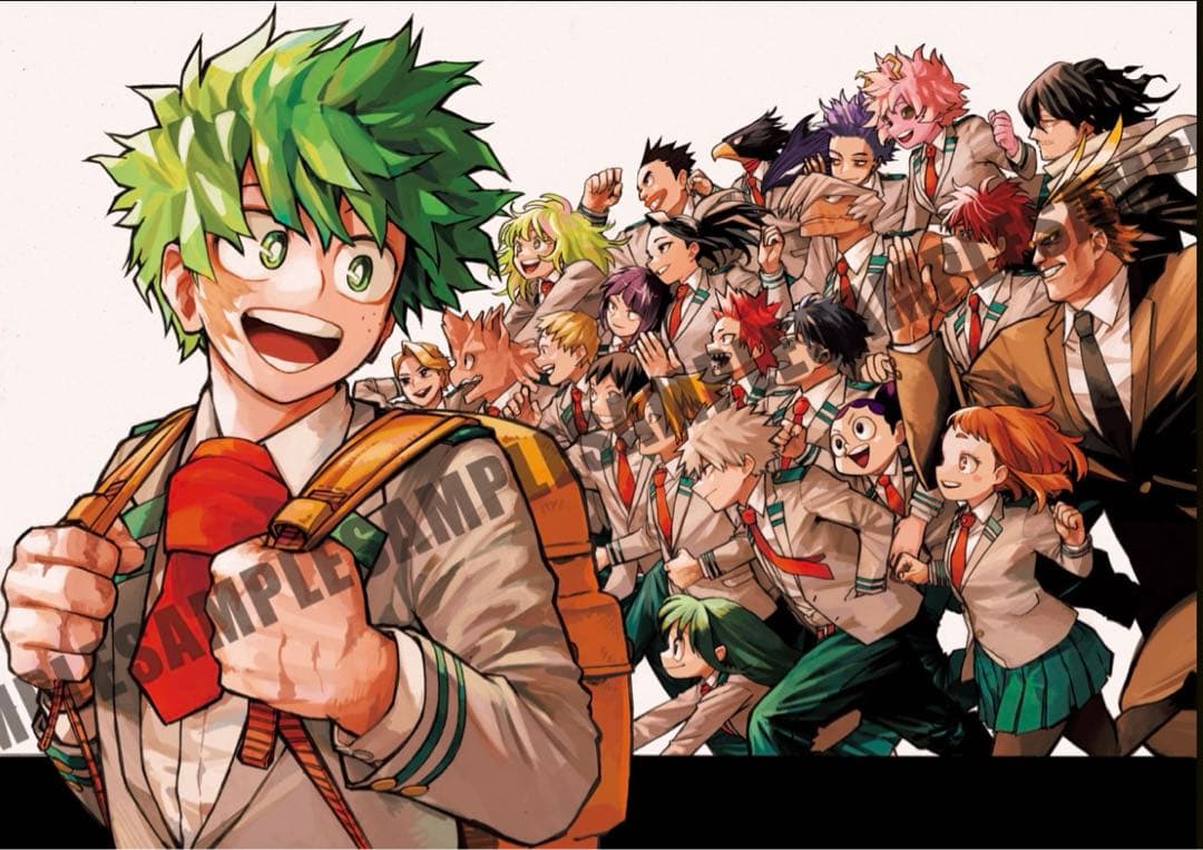 僕のヒーローアカデミア　応募者全員サービス　デジタル原稿プリント　※おまけ付き！