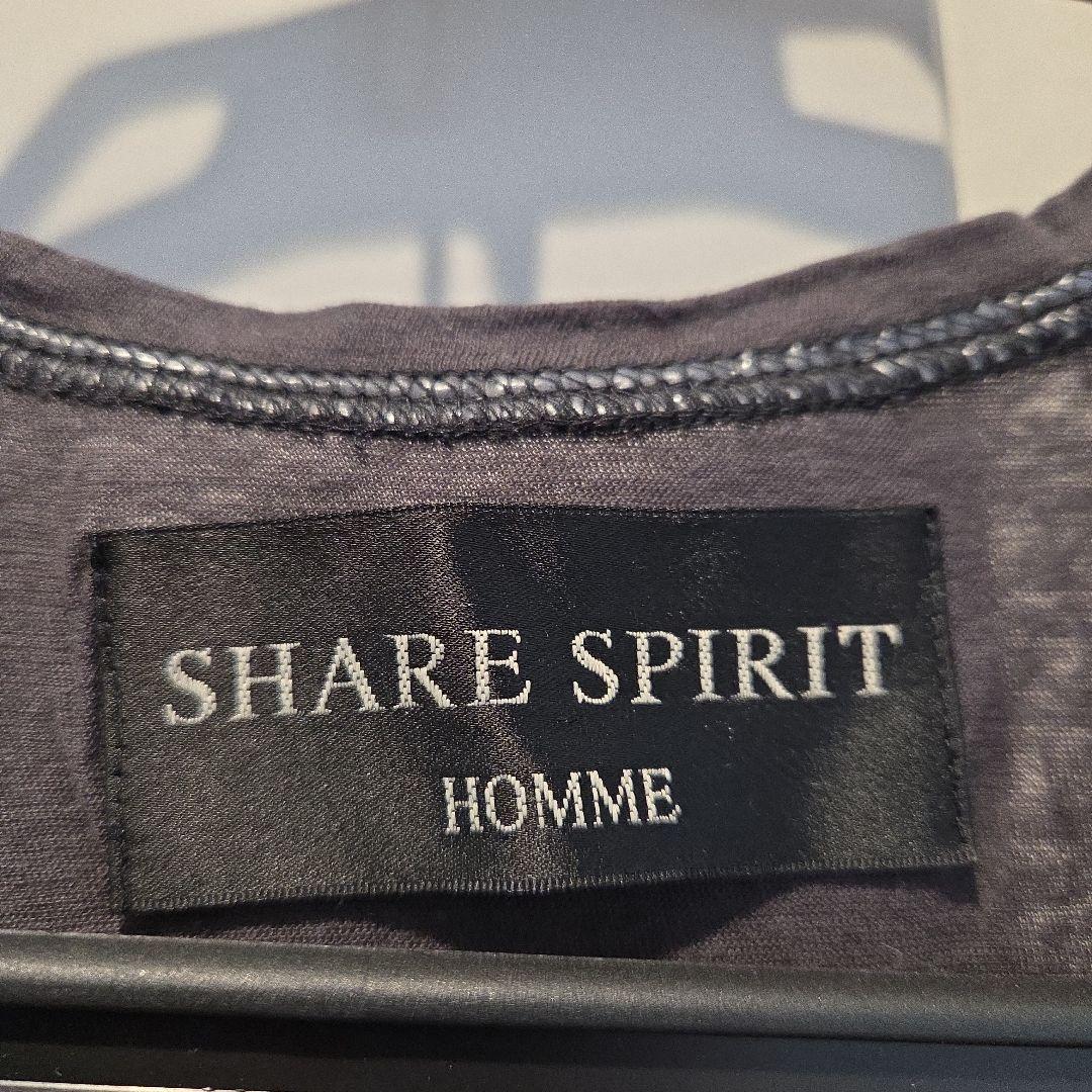 SHARE SPIRIT メンズ タンクトップ グラフィックプリント