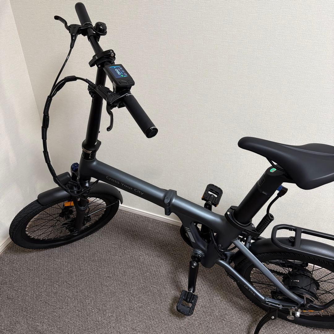 ADO Air 20 Ultra 折りたたみ電動アシスト自転車 グレー
