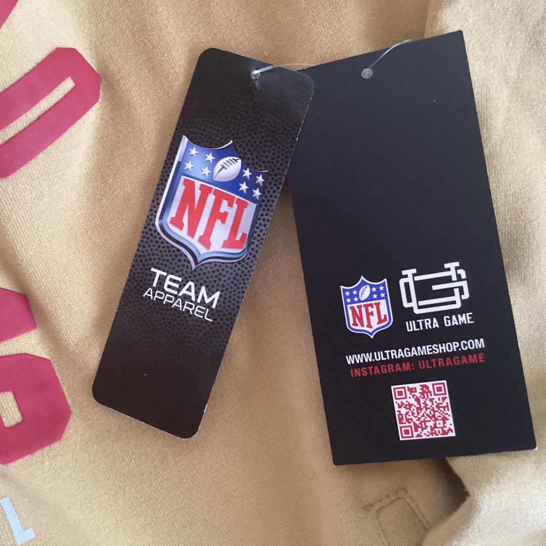 A87新品アメフトNFLフード付きパーカーUS(L)サンフランシスコ・49ers