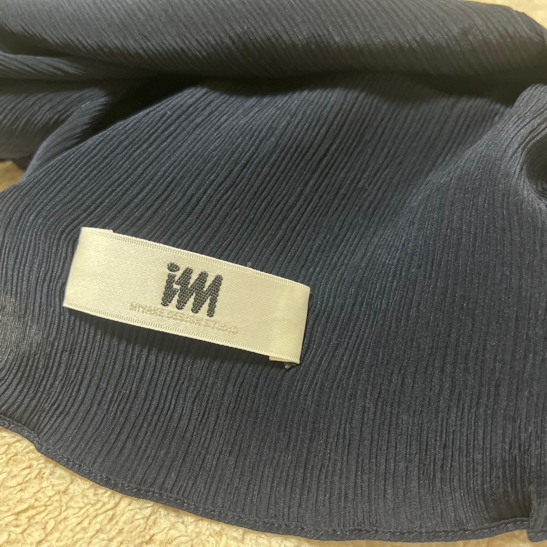 専用85様 ISSEY MIYAKEシルク100% ネイビー ブラックストール