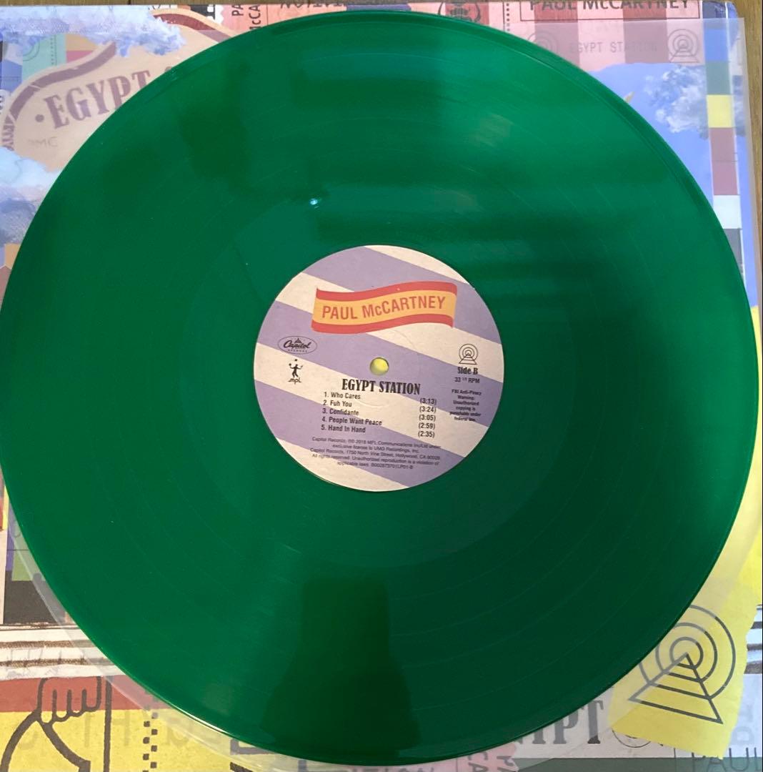 稀少グリーンEgypt StationポールマッカートニーBeatlesレコード