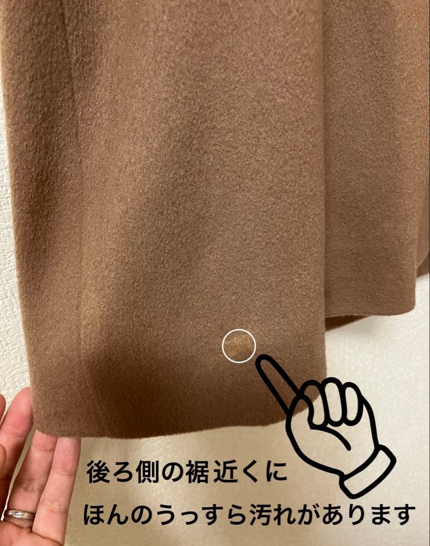 超美品　LOUNIE カシミア100% ロングコート　イタリア製　38 茶色