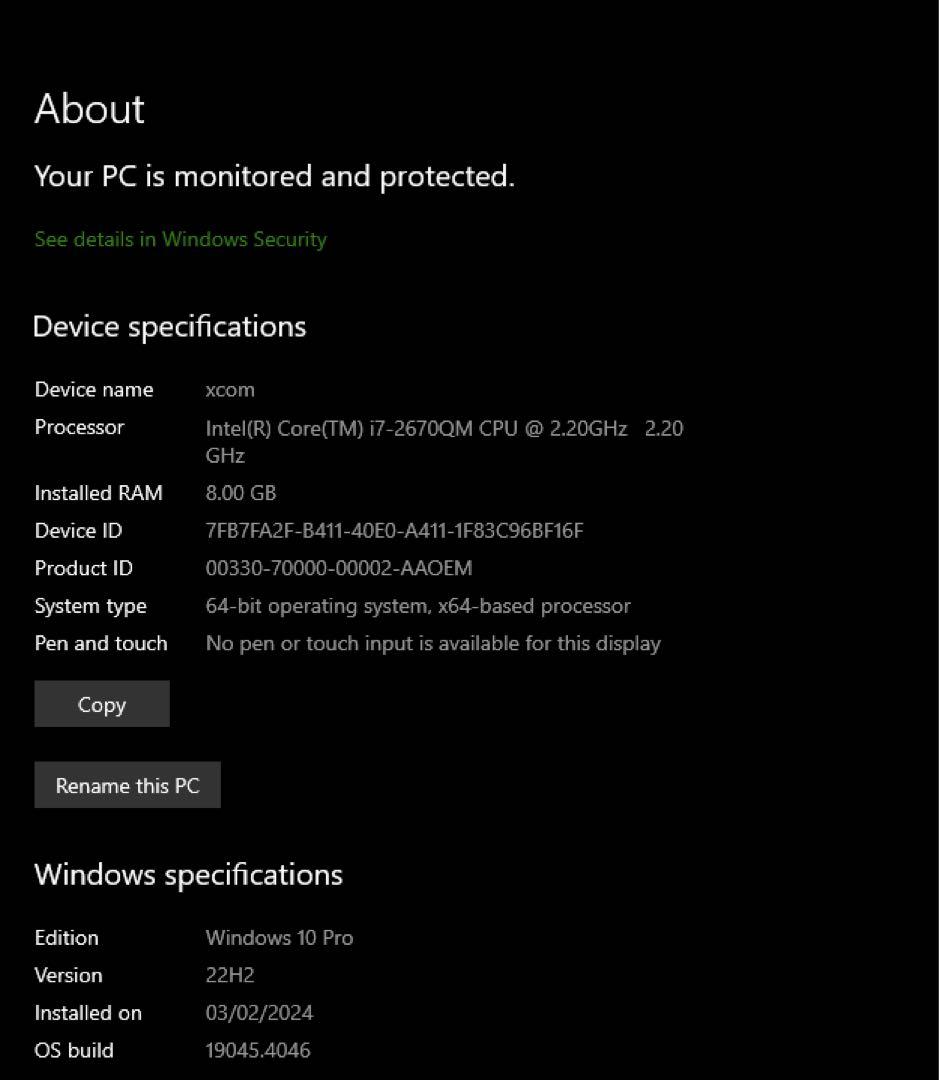 Windowsノート本体 FUJITSU Intel i7 8GB RAM