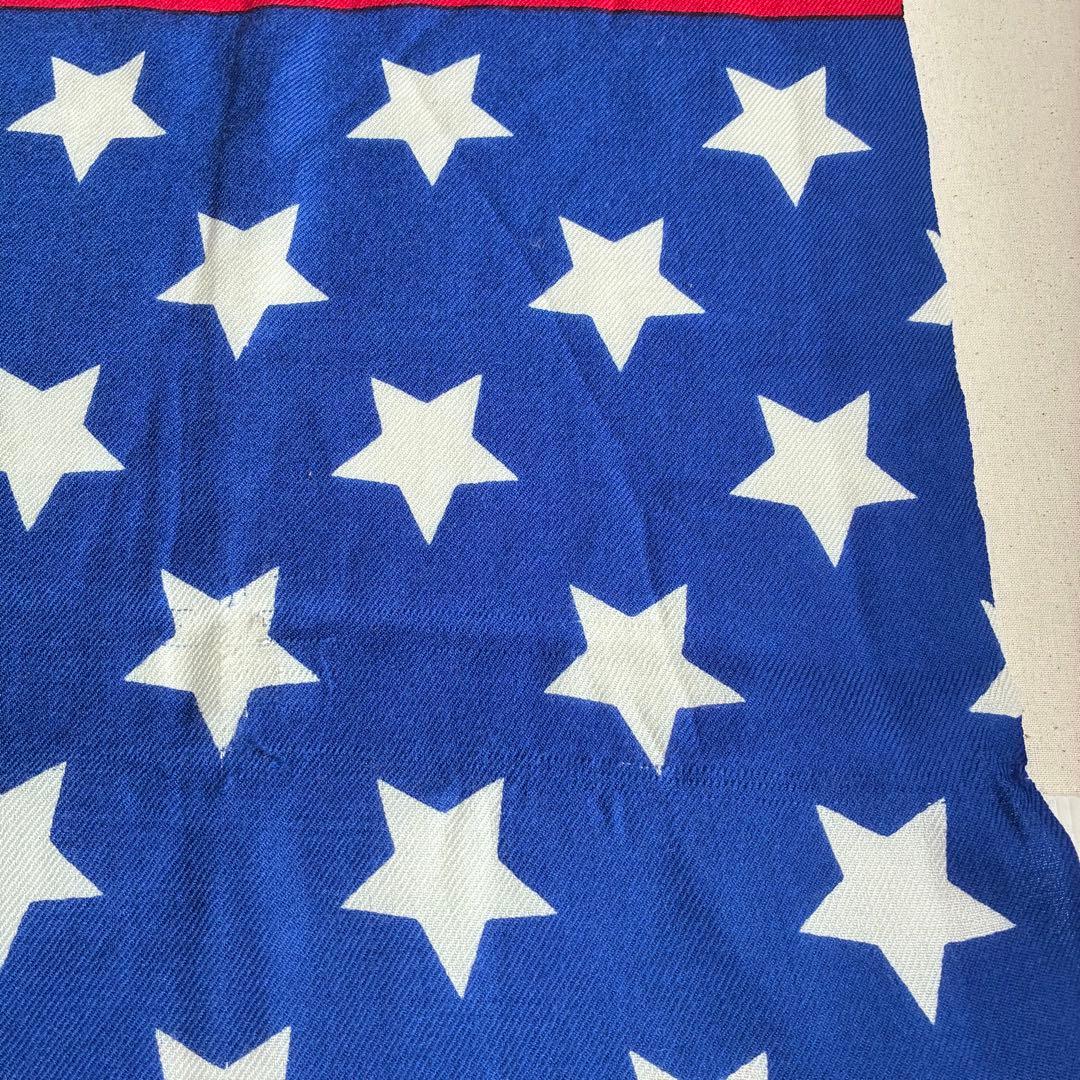 2-4.POLO ラルフローレン　SKI USA ウールショール　星条旗