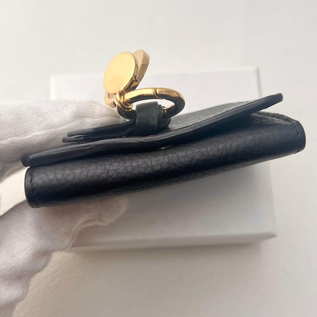 【美品】Chloé アルファベット ミニ財布 ブラック 箱付　0128-③