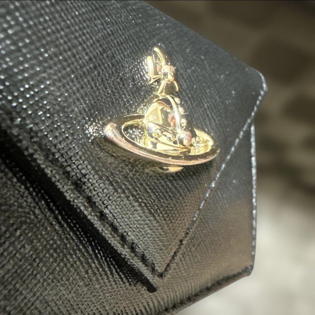 【美品✧︎*。】Vivienne Westwood ブラック三つ折り財布