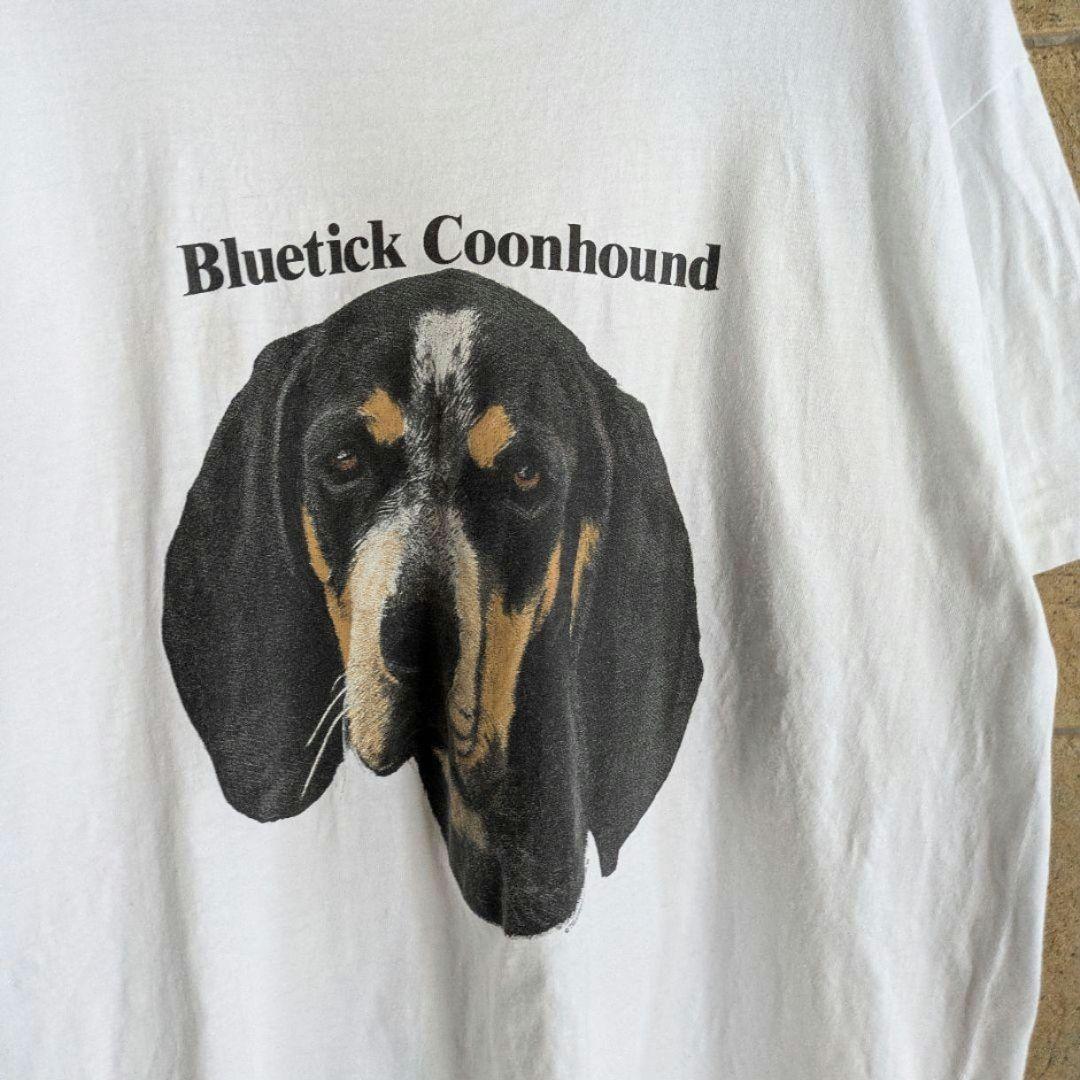 90s USA製　Bluetick Coonhound　アニマル　犬 Tシャツ