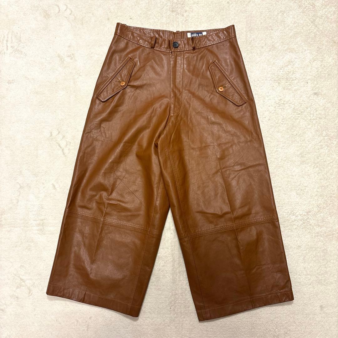 希少⭐️90s issey miyake odd on Leather Jorts