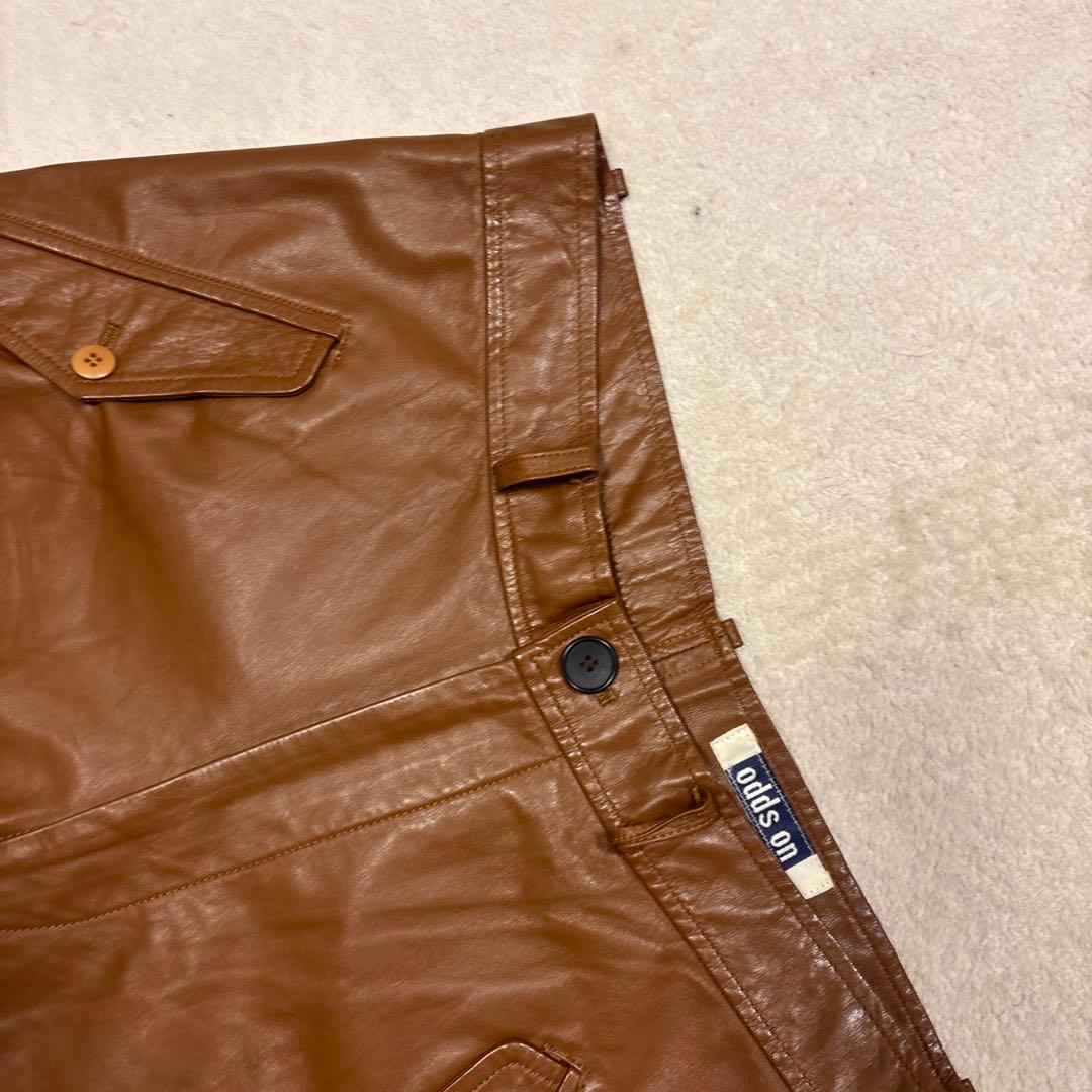 希少⭐️90s issey miyake odd on Leather Jorts