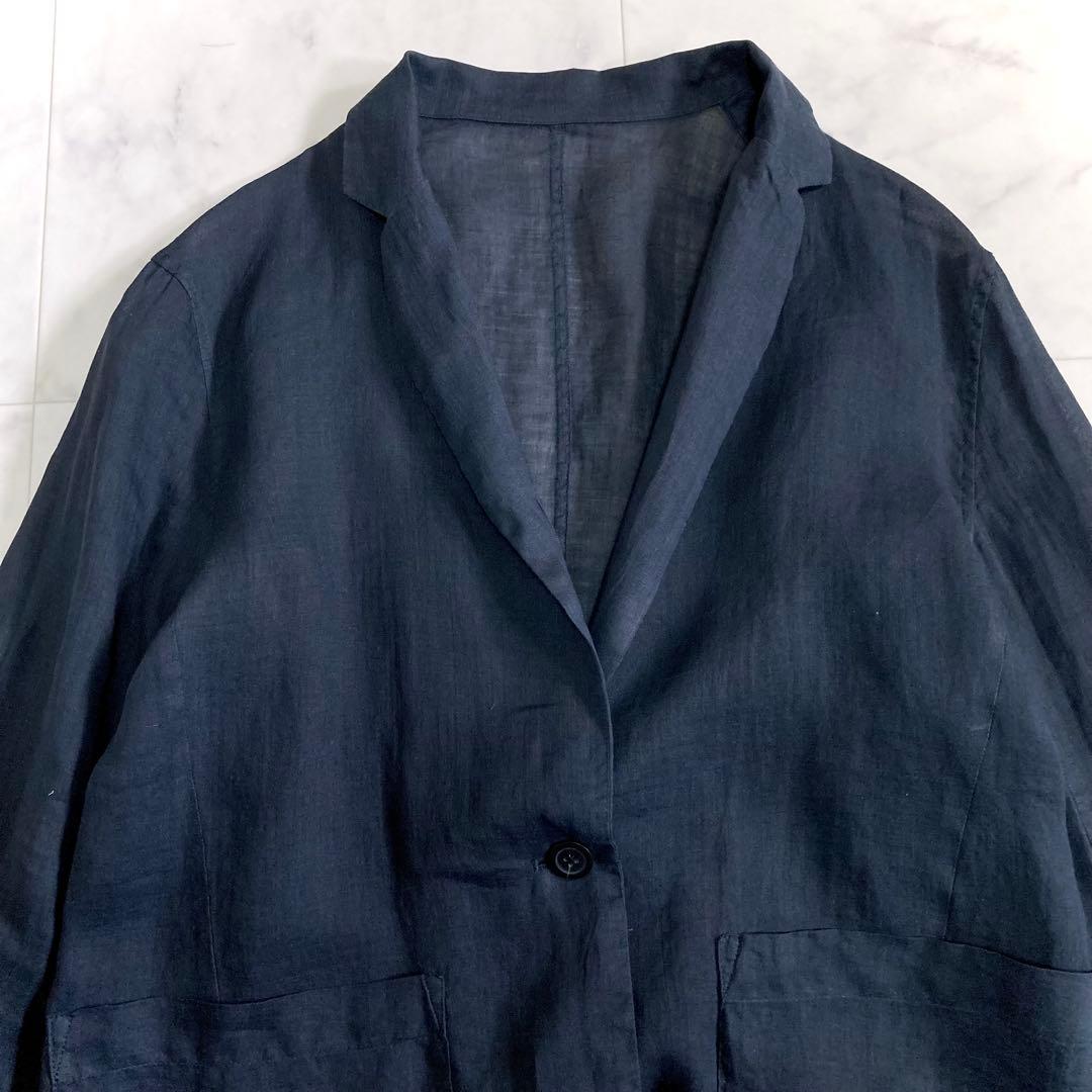 美品 ウィムガゼット 24SS ラミージャケット シアー チャコールグレー