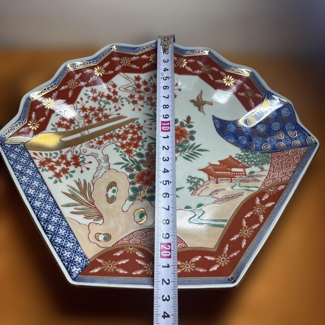 seya様 專用 美品 伊万里 林九郎窯　扇形 皿 3枚