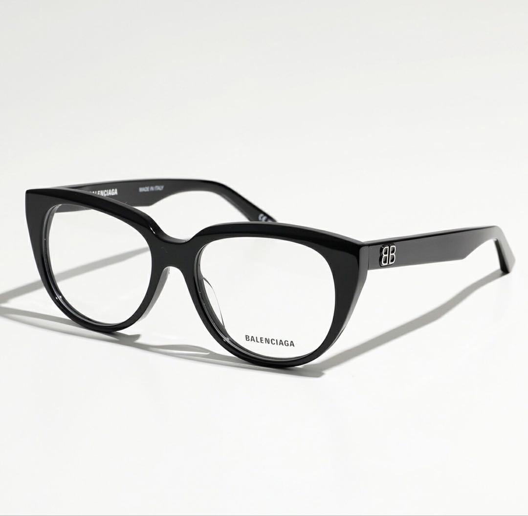BALENCIAGA バレンシアガ BB01310 ブラックメガネ ケース付き