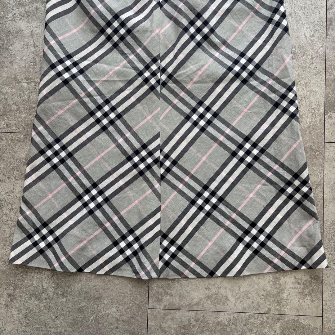 【美品】Burberry London ノバチェック　スカート　グレー　36