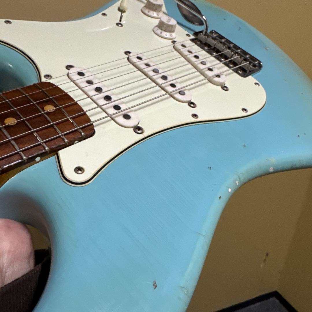 MJTボディ+FenderライセンスAllPartsネックコンポーネントストラト