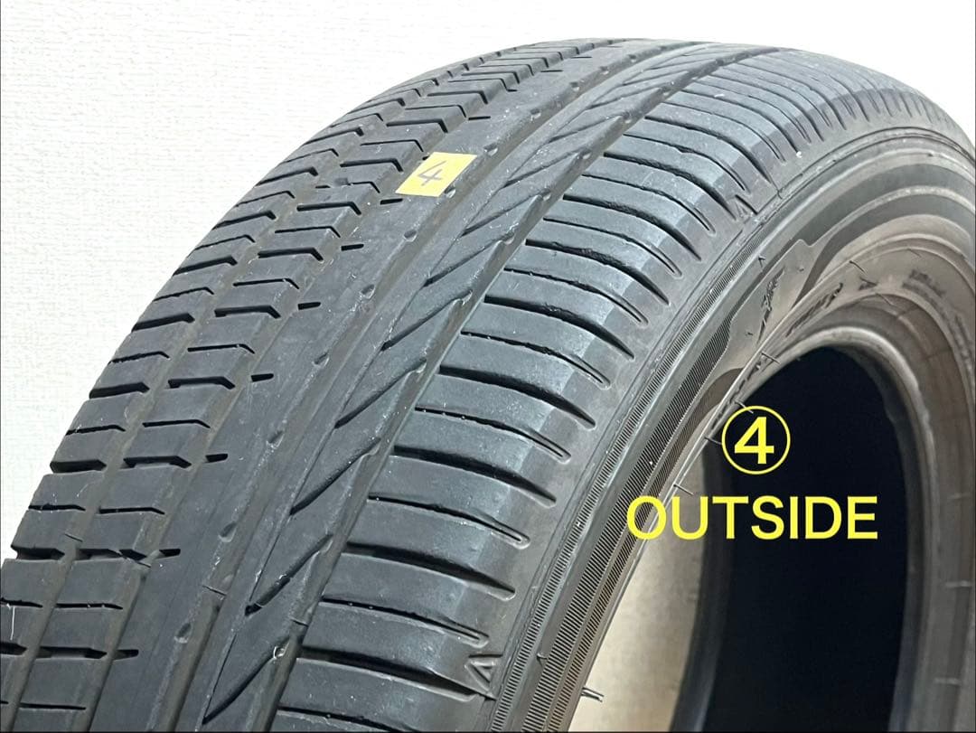 Bセットの価格です 【夏タイヤ185/60R15】中央部2本の溝残7.3㎜以上有