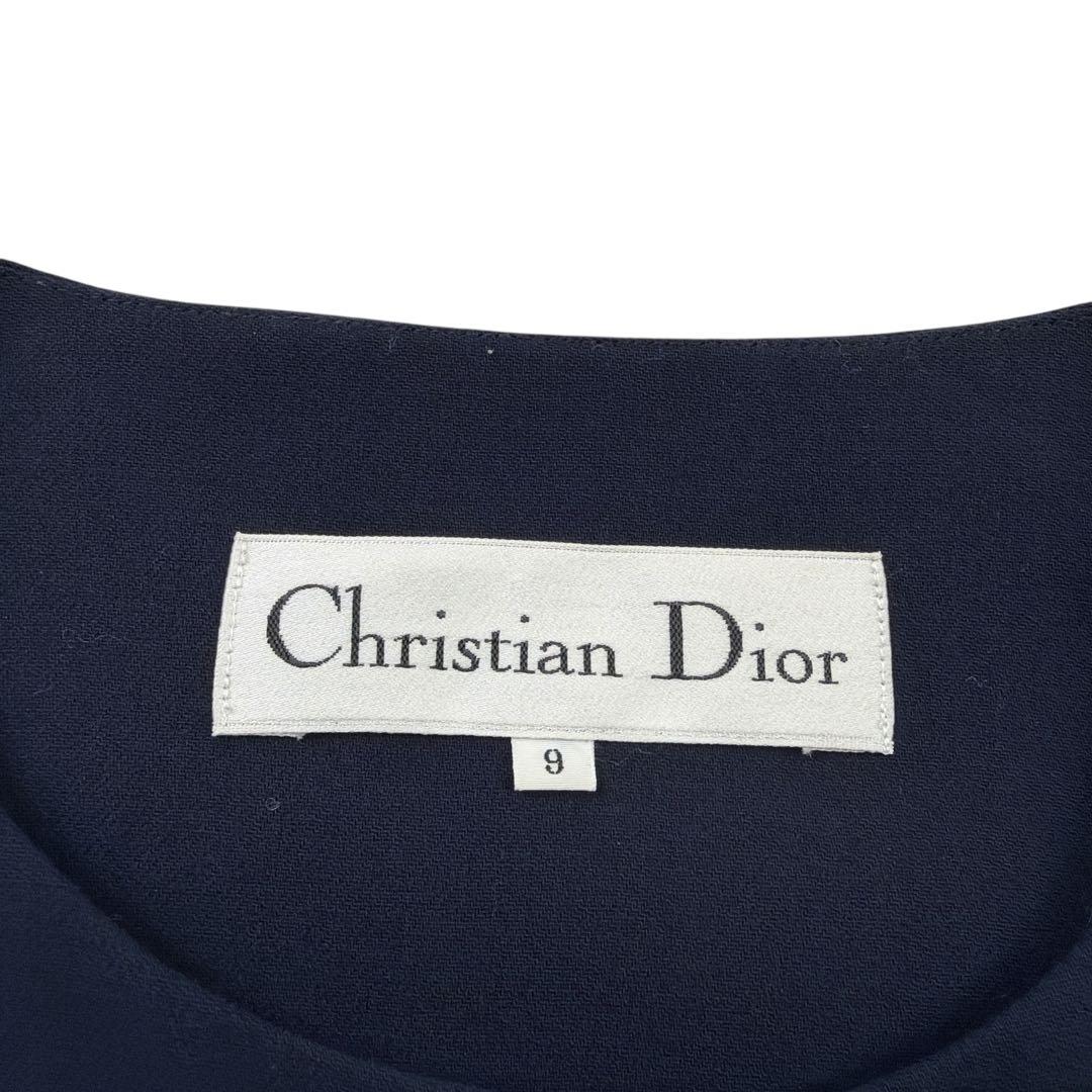 【レディース】Christian Dior 膝丈 ワンピース 紺 M